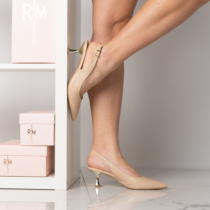 Lisa-Dekolleté mit beigem Riemen