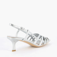 Kelly Silver Slingback