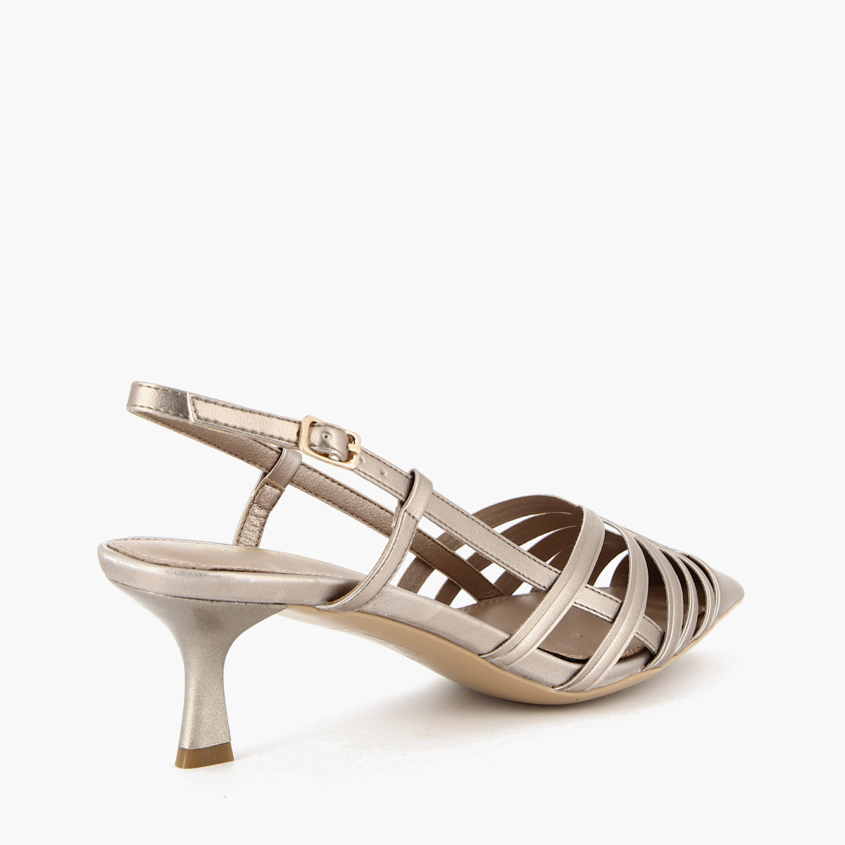 Kelly Silver Slingback