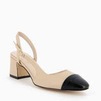 Chantal Slingback Cream and Black