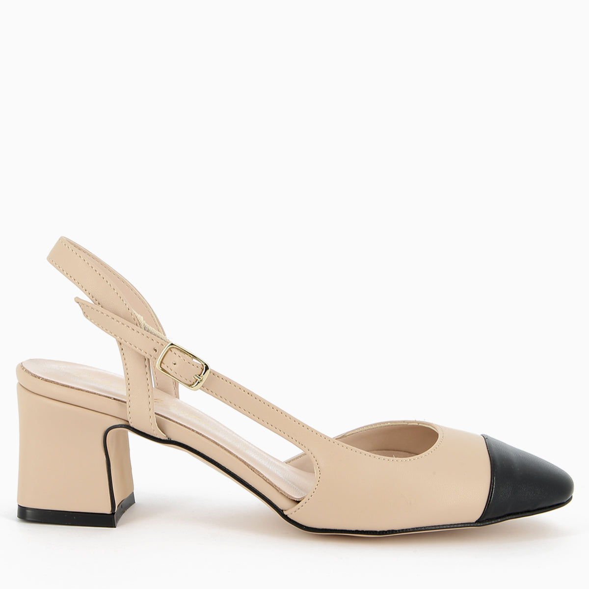 Chantal Slingback Cream and Black