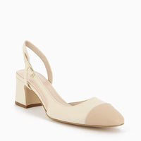 Chantal Slingback Cream and Black