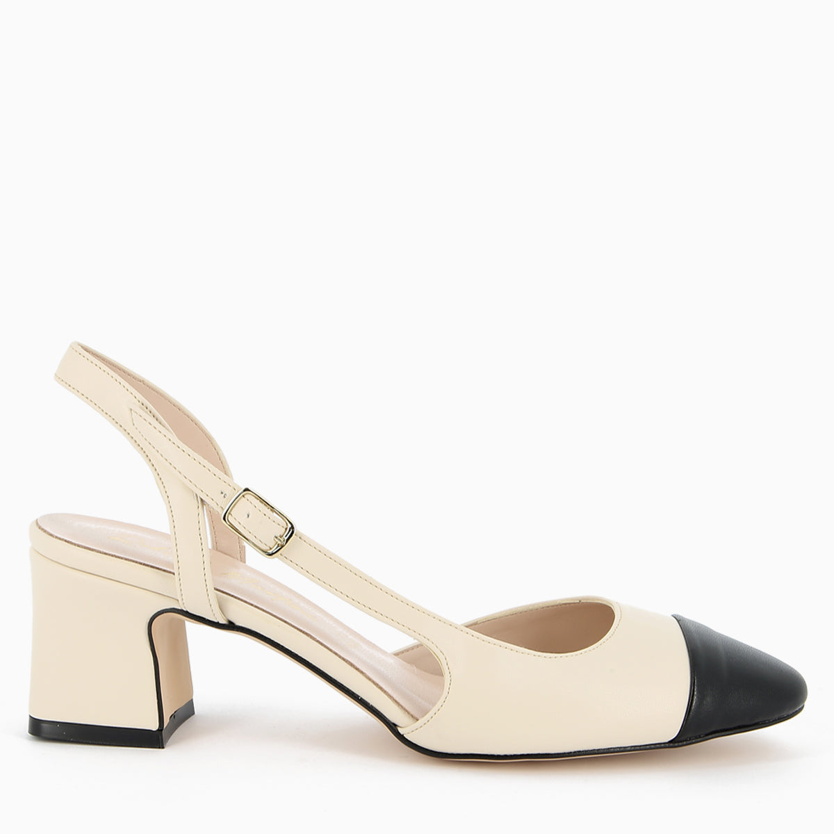 Chantal Slingback Cream and Black