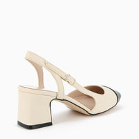 Chantal Slingback Cream and Black