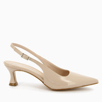 Delia Slingback Naplak Beige