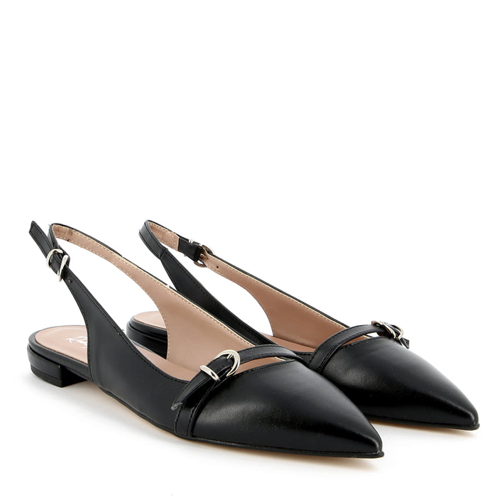 Grace Ballerina Slingback Schwarz