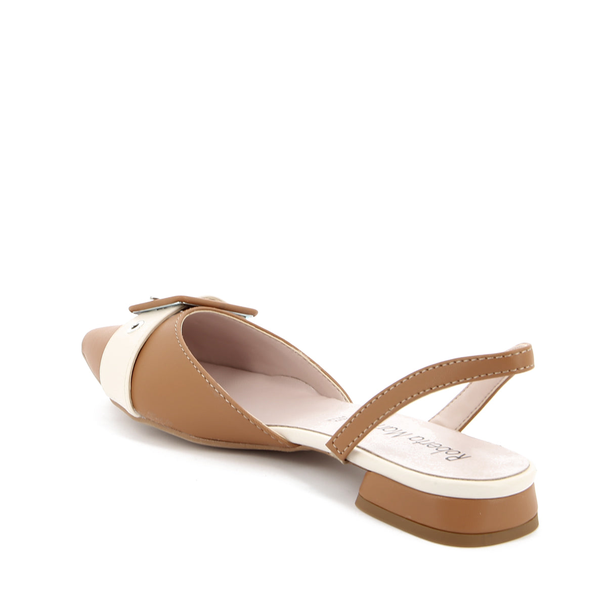 Ada Ballerina Slingback Brown Beige