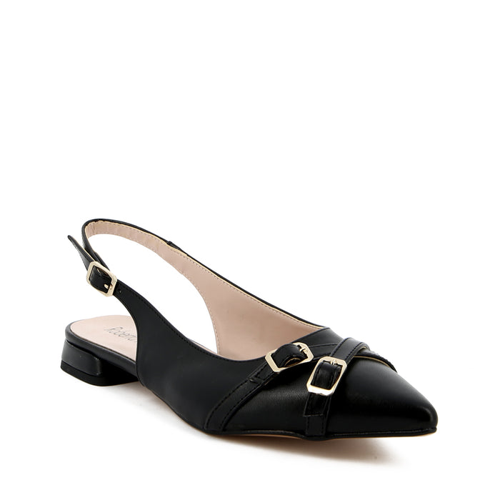 Lea Schwarze Slingback-Pumps