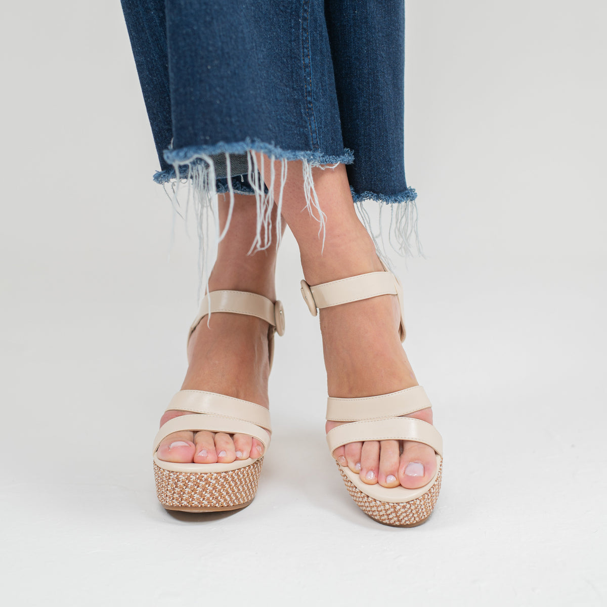 Silvia Schwarze Keilsandale