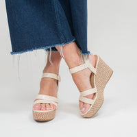 Silvia Schwarze Keilsandale