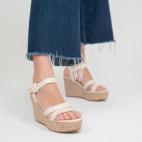 Silvia Schwarze Keilsandale