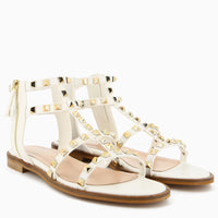 Elena Bianco Sandalo con Borchie e chiusura con zip ai lati | Roberta Martini