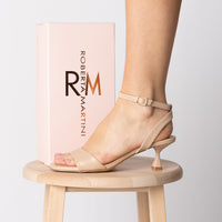 Zoe Sandal with Beige Strap