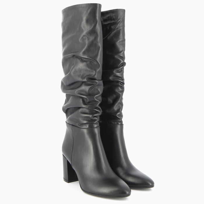 Stivale Melanie in Vitello Nero | Roberta Martini