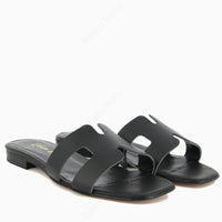 Paris Sandalo Basso Nero | Roberta Martini