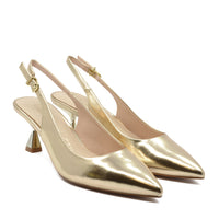 Lisa-Dekolleté mit goldlaminiertem Riemen