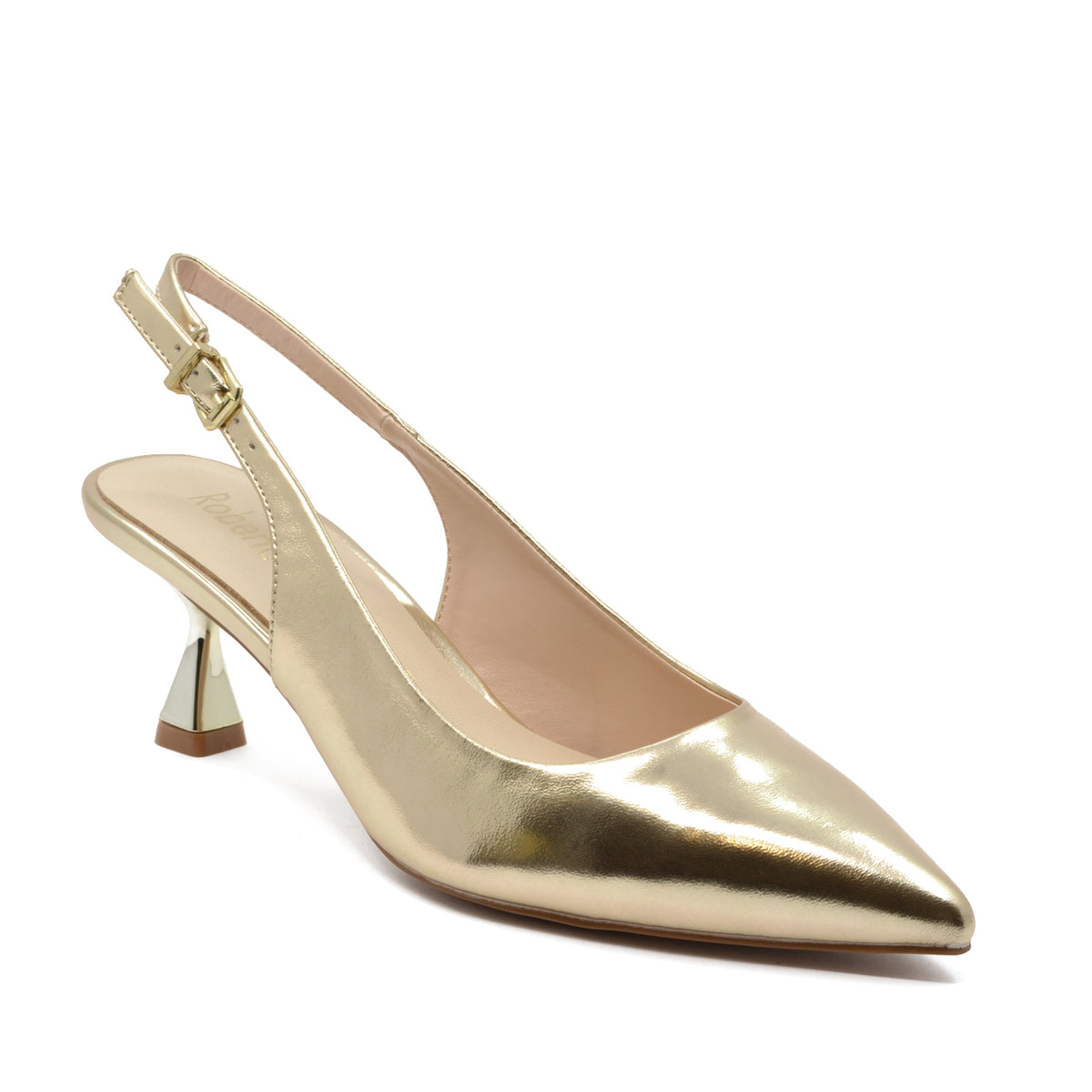 Lisa-Dekolleté mit goldlaminiertem Riemen