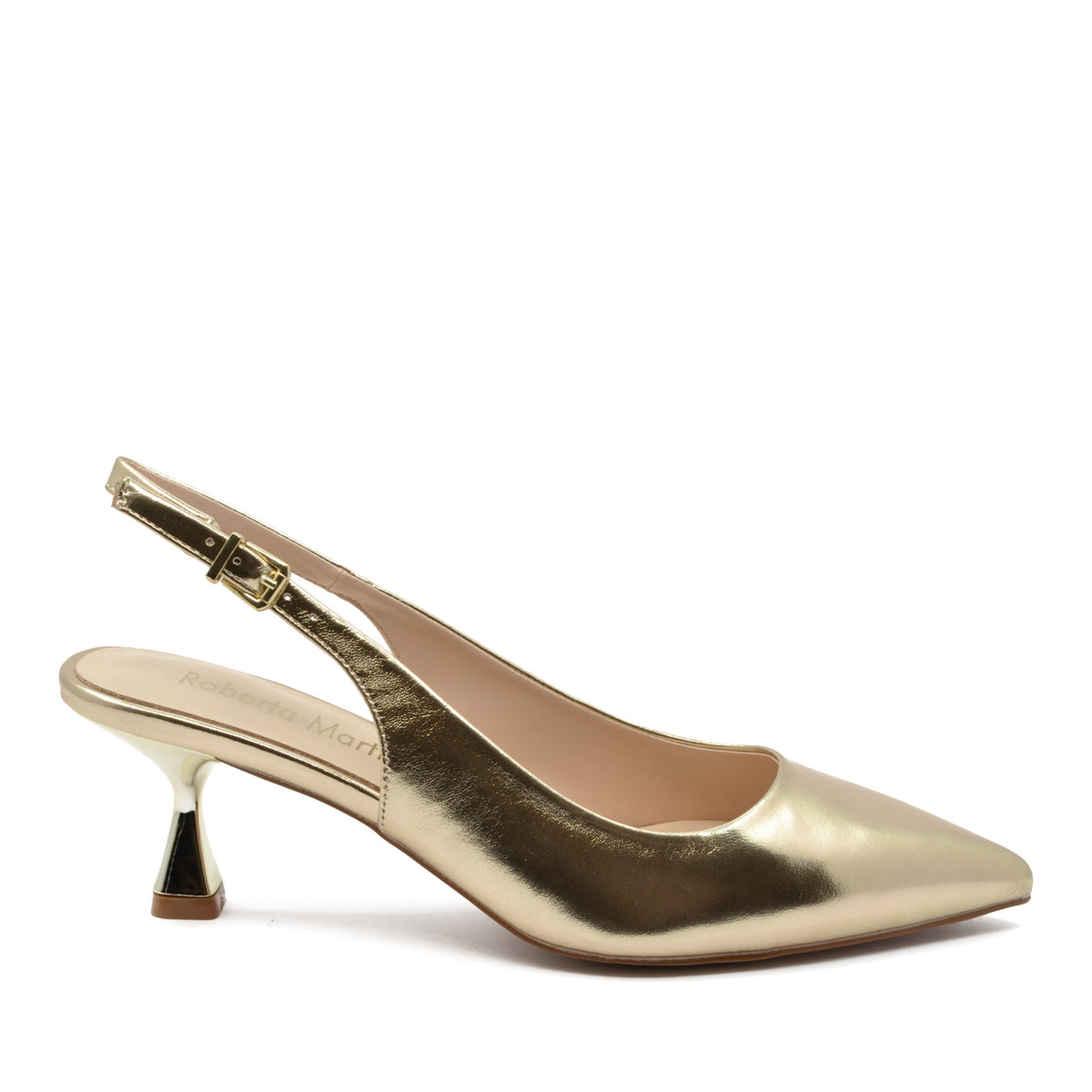 Lisa-Dekolleté mit goldlaminiertem Riemen