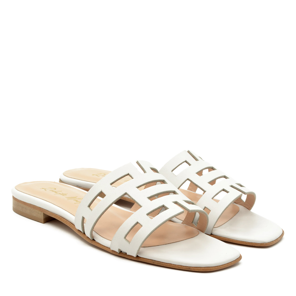 Mykonos Flat Sandal White