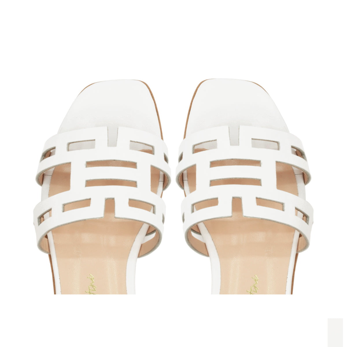 Mykonos Flat Sandal White