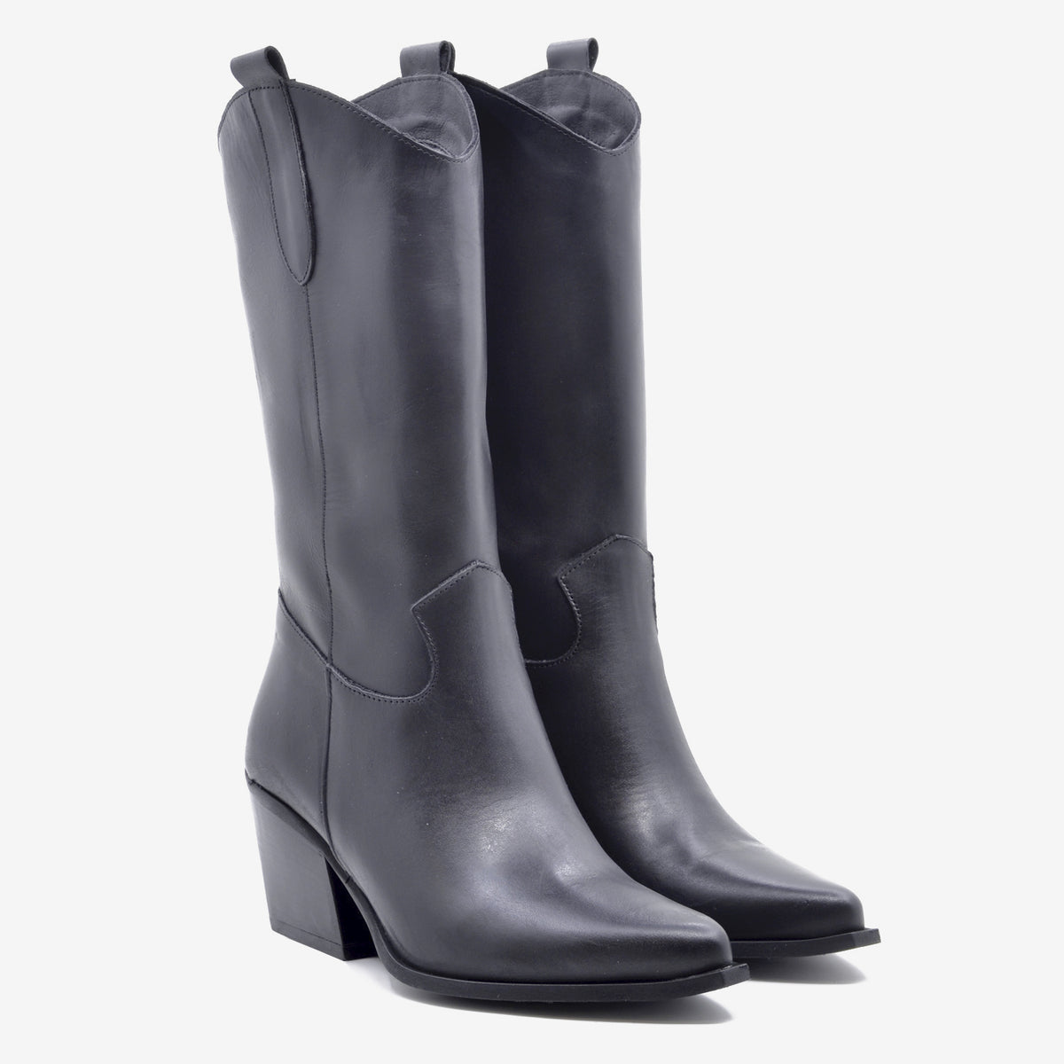 Texan Boot Jenny Leather Black