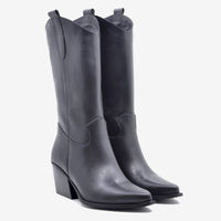 Texan Boot Jenny Leather Black