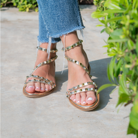 Jada Gold Studded Sandal