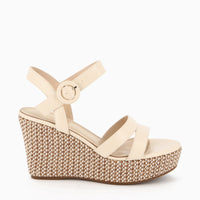 Silvia Latte Wedge Sandal