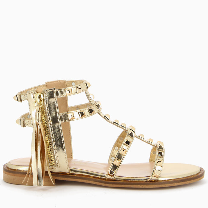 Atena Oro Sandalo con Borchie