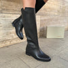 Elodie Boot in Black Leather