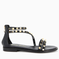 Jada Black Studded Sandal