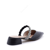 Ballerina Mules Annette con Cinturino Nero