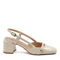 Décolleté Slingback Jane con Cinturino Burro