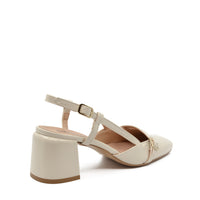 Décolleté Slingback Jane con Cinturino Burro