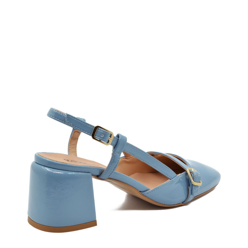 Décolleté Slingback Jane con Cinturino Cielo