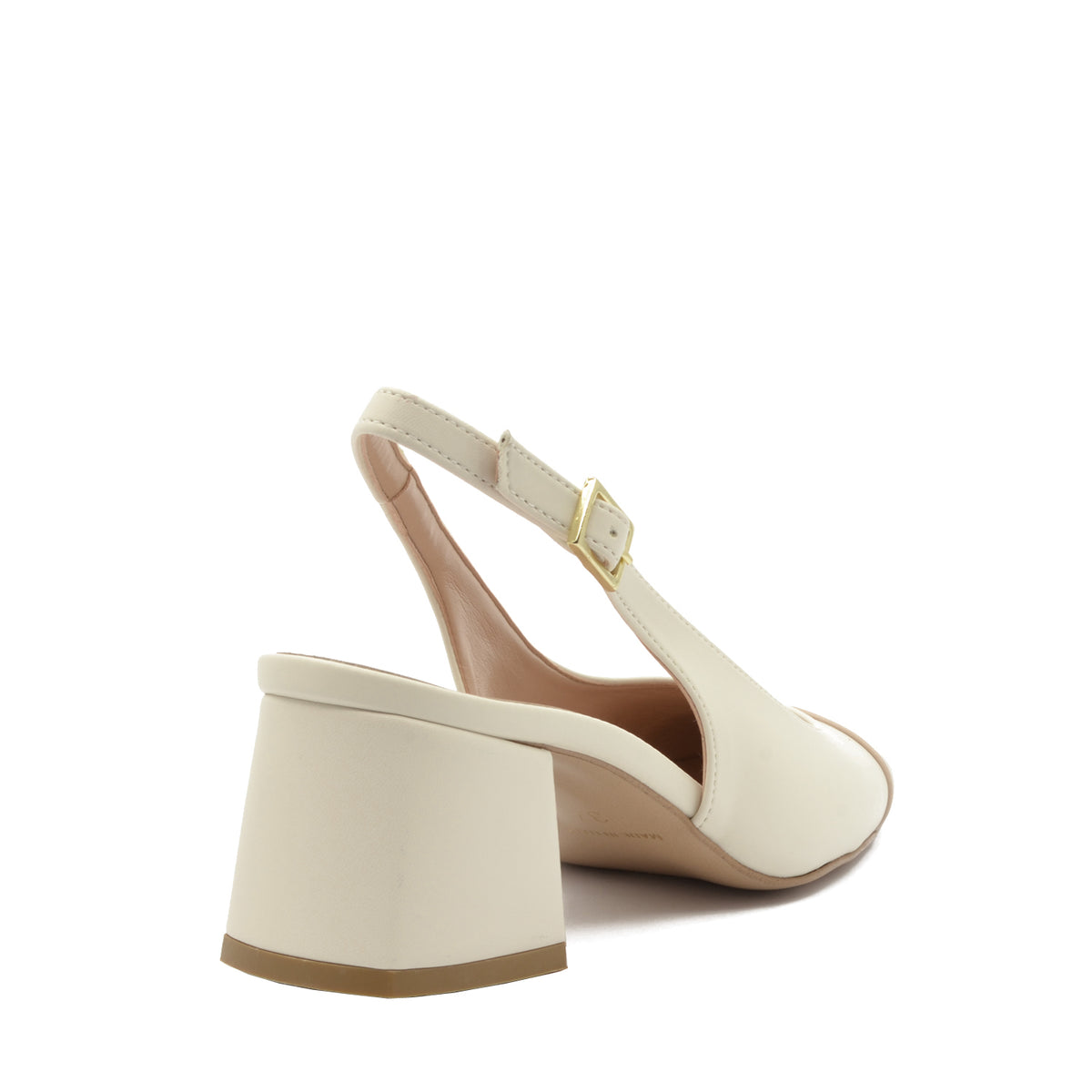 Décolleté Slingback Chiara con Cinturino Latte-Beige