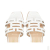 White Paris flat sandal