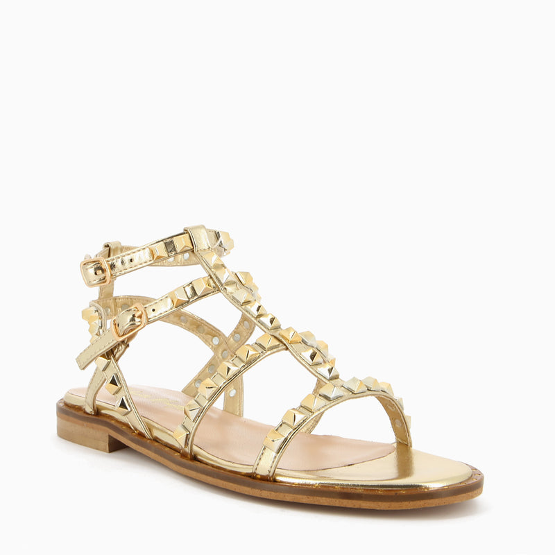 Allegra Oro Sandalo con Borchie
