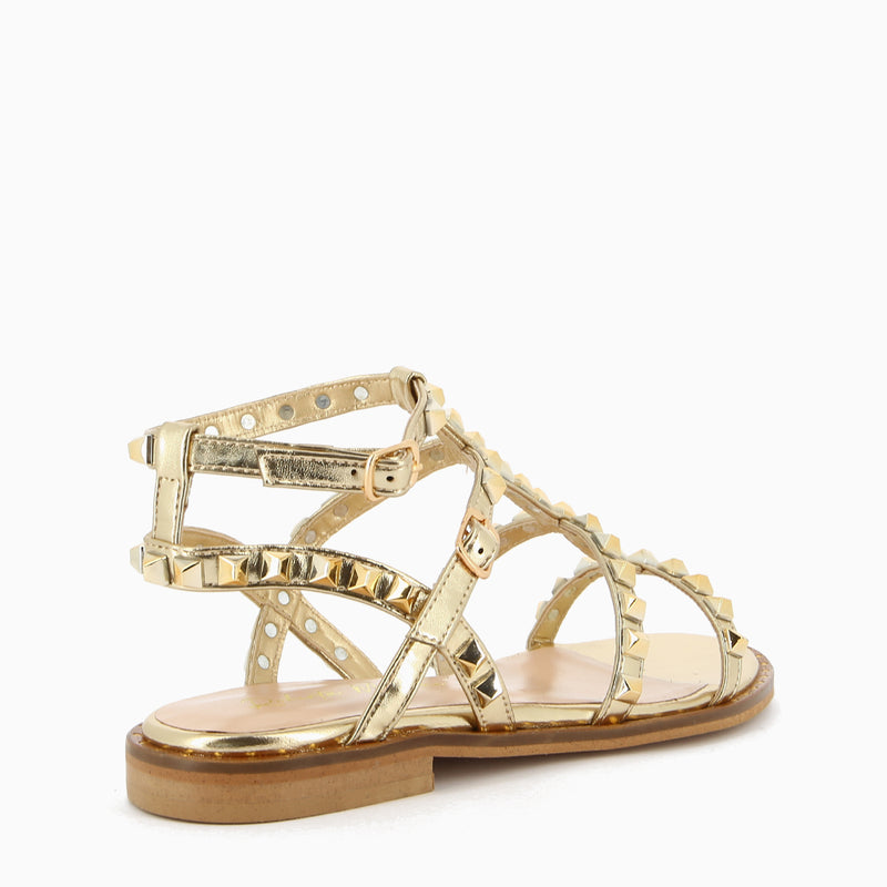 Allegra Oro Sandalo con Borchie