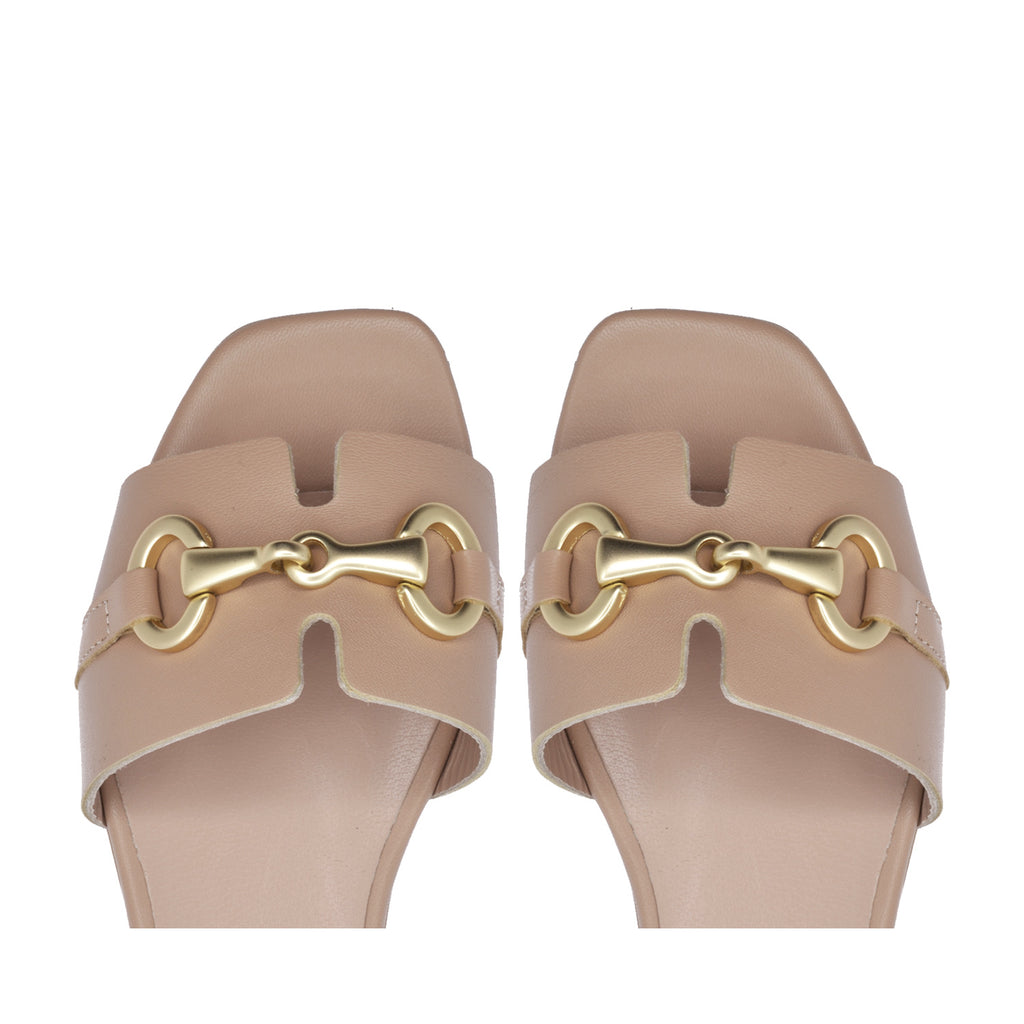 Ibiza Beige Skin flat sandal