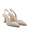 Décolleté Slingback con Cinturino Lisa Beige