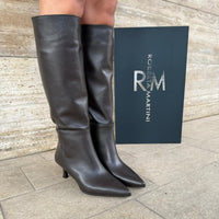 Lucy Black Leather Boot