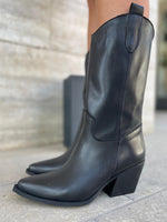 Texan Boot Jenny Leather Black