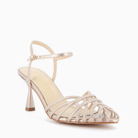 Sandalo Avril in Nappa Met Champagne