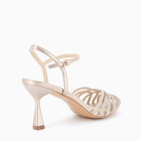 Sandalo Avril in Nappa Met Champagne