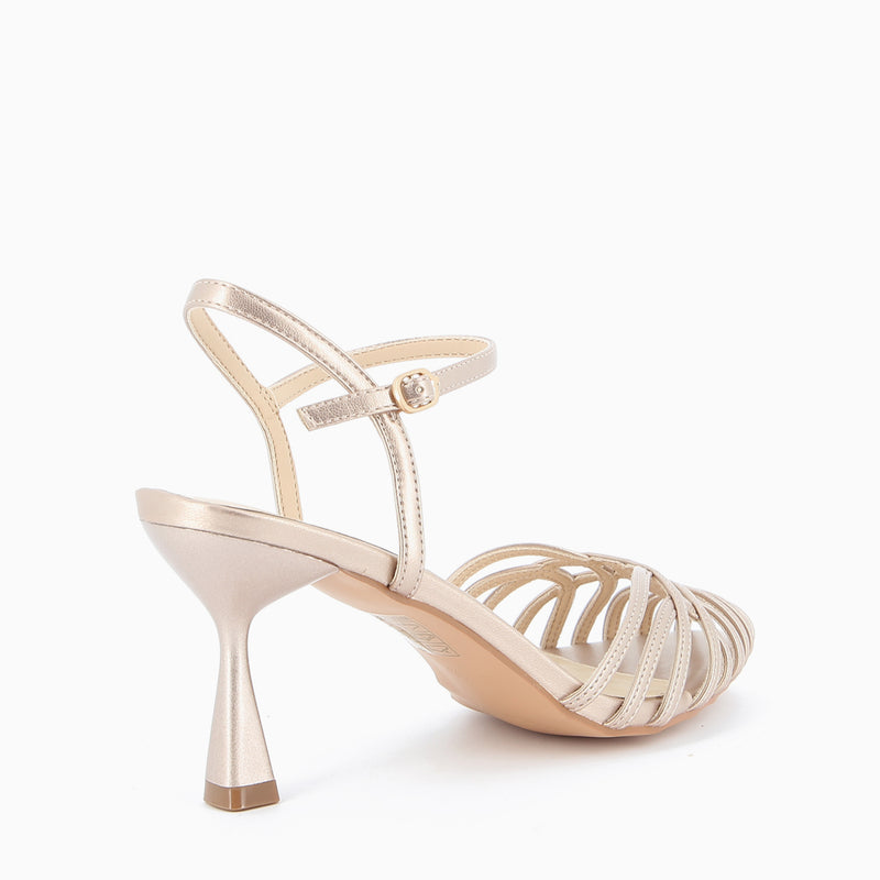 Sandalo Avril in Nappa Met Champagne