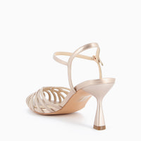 Sandalo Avril in Nappa Met Champagne