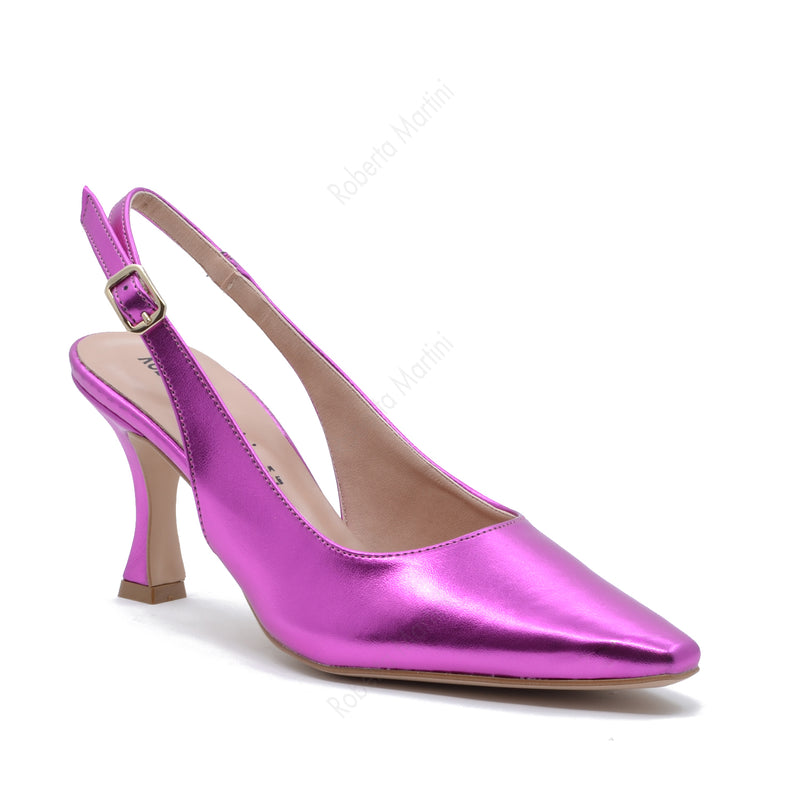 Serena Fuchsia Slingback Pump with Strap