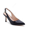 Iris Slingback Pump with Black Strap