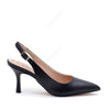 Décolleté Slingback Iris con Cinturino Nero